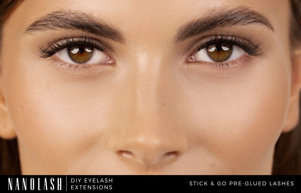 Voorgelijmde wimpers voor huistextensions nanolash